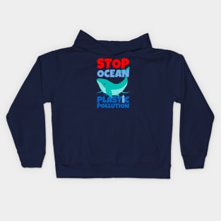 Stop Ocean Plastic Pollution Kids Hoodie